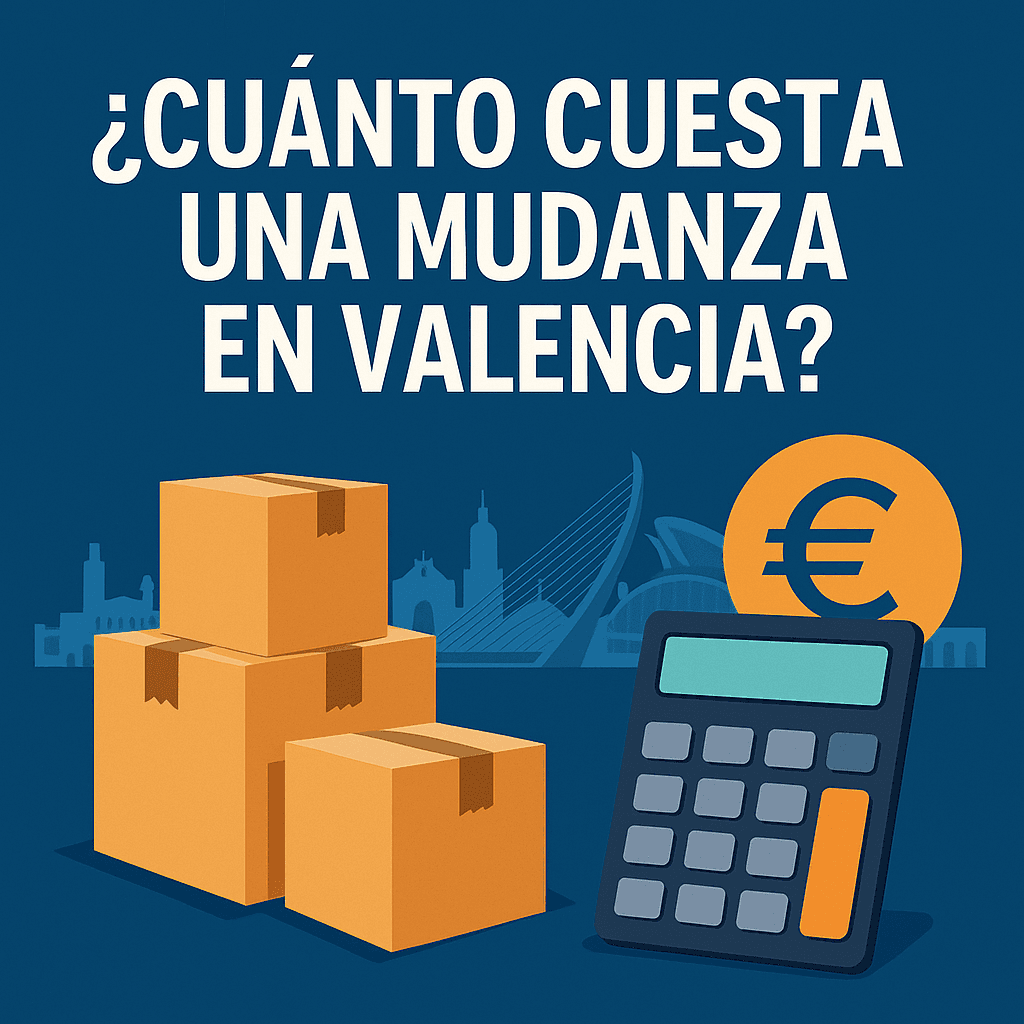 Hombre cargando cajas en una furgoneta en Valencia