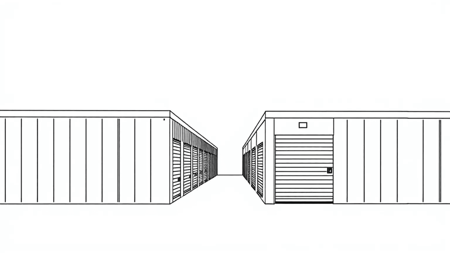 Instalación de guardamuebles moderna con videovigilancia